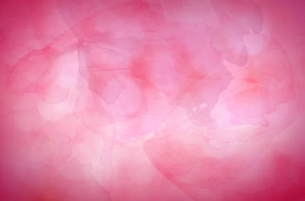 Růžový pozadí abstraktní s akvarel cákance — Stock fotografie