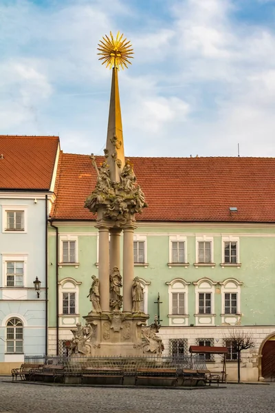 Sculpture of Most Holy Trinity - plague pillar — Stock Photo, Image