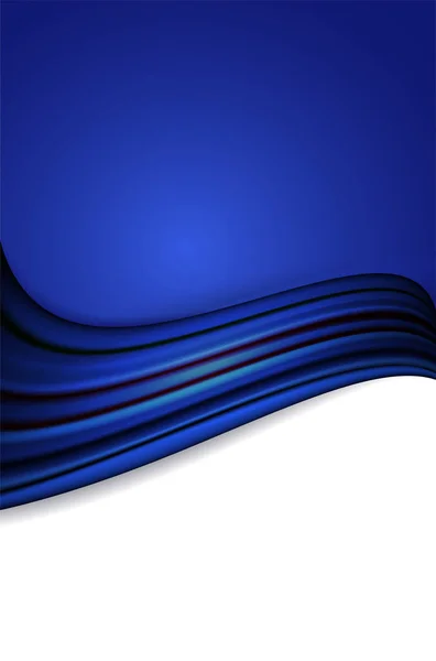 Fondo azul abstracto con onda y lugar para su mensaje — Archivo Imágenes Vectoriales