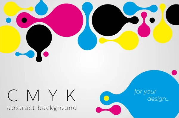 Абстрактний метабольний фон з кольорів CMYK — стоковий вектор