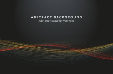 Dalgalar ve kopyalama alanı ile soyut arkaplan