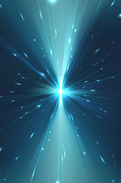 Κάθετη Μπλε Λαμπερό Φόντο Αφηρημένα Φώτα Διανυσματική Απεικόνιση — Διανυσματικό Αρχείο