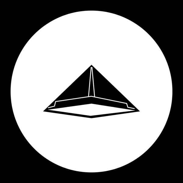 Schwarz isoliert einfache Papierhut-Symbol eps10 — Stockvektor
