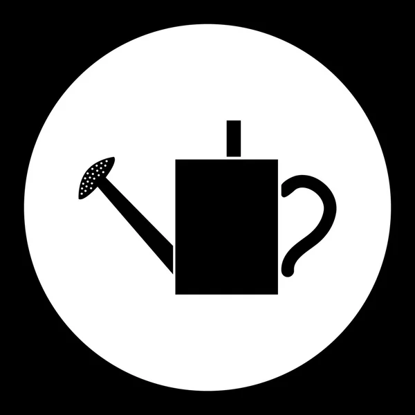 Noir isolé arrosoir symbole icône simple eps10 — Image vectorielle