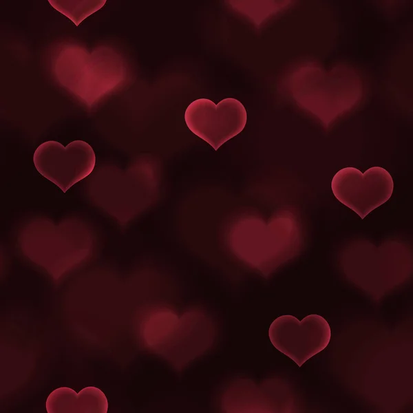 Abstrait rouge amour coeur lumières bokeh Valentine modèle eps10 — Image vectorielle