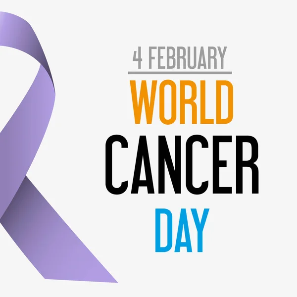 Всемирный день борьбы с раком — стоковый вектор