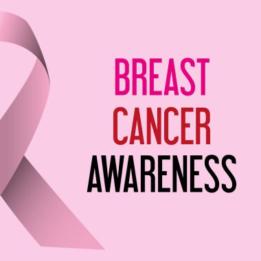 Dünya meme kanseri gün farkındalık poster eps10