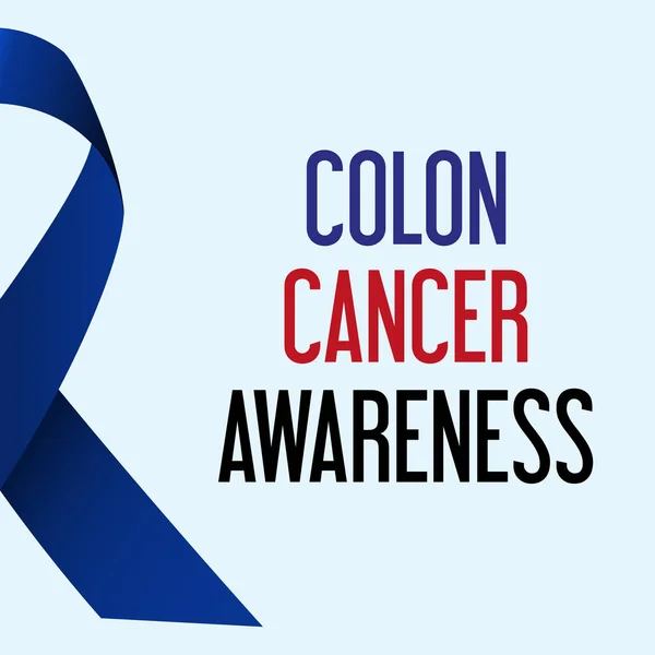 Mundo cáncer de colon día conciencia cartel eps10 — Archivo Imágenes Vectoriales