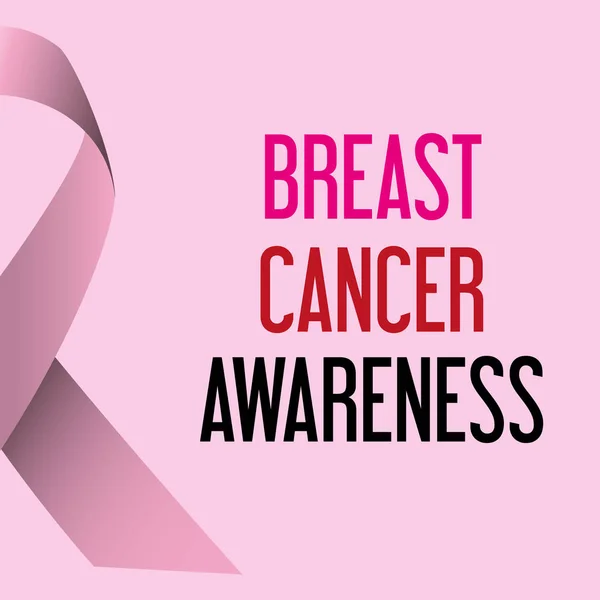 Día mundial del cáncer de mama eps10 — Archivo Imágenes Vectoriales