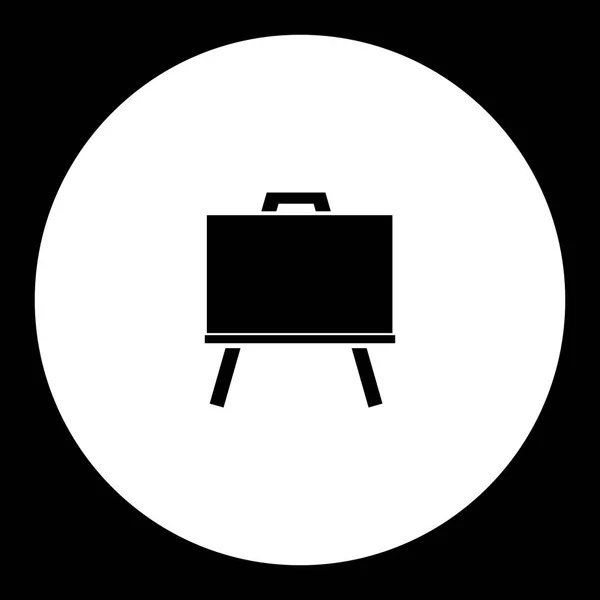 Bir izole okul siyah tebeşir tahtası simgesi eps10 — Stok Vektör