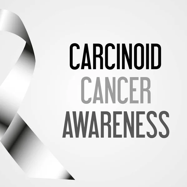 Cartel mundial de sensibilización sobre el cáncer carcinoide eps10 — Vector de stock