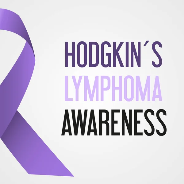 Mundo linfoma de hodgkin día de conciencia del cáncer cartel eps10 — Vector de stock