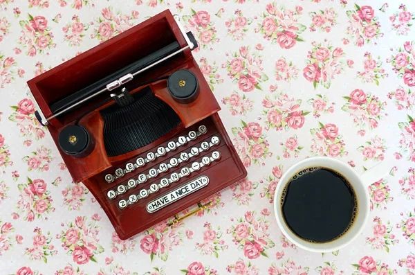 Antique Typewriter Close View — Fotografia de Stock