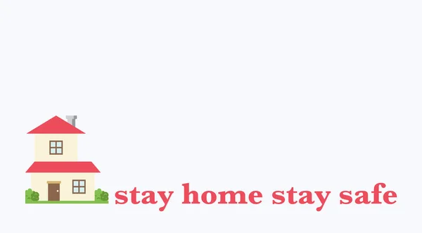 Stay Home Stay Safe Text — Stock Photo, Image