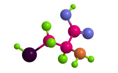 L-sistein moleküler yapısı
