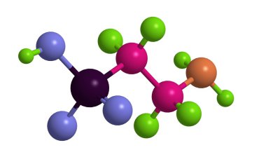 Molecular structure of taurine clipart