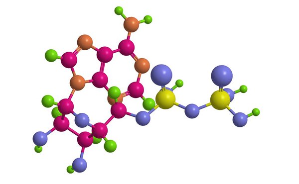 Molecular structure adenosine diphosphate (ADP)