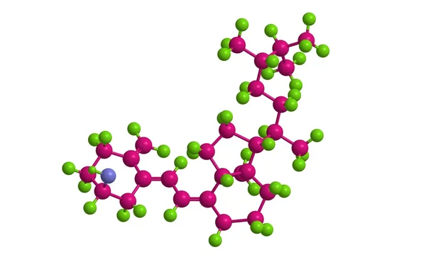 Molekulární struktura 22-Dihydroergocalciferol (vitamín D4) — Stock fotografie