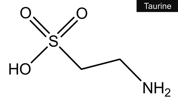 Molekylstruktur för taurin — Stockfoto