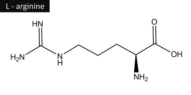 L-Arginin moleküler yapısı