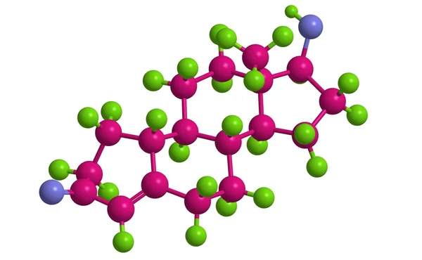 Estrutura molecular de nandrolona — Fotografia de Stock