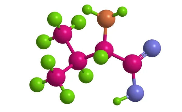 L-Valin moleküler yapısı — Stok fotoğraf