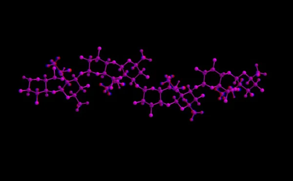 Estructura molecular del ácido hialurónico — Foto de Stock