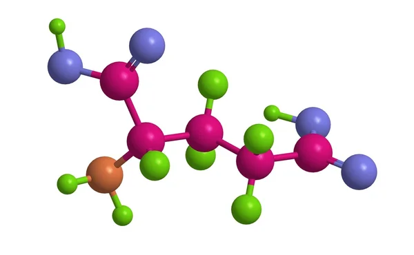Molecular structure of Glutamic acid — Stock Photo, Image
