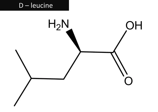 分子结构的 D-亮氨酸 — 图库照片