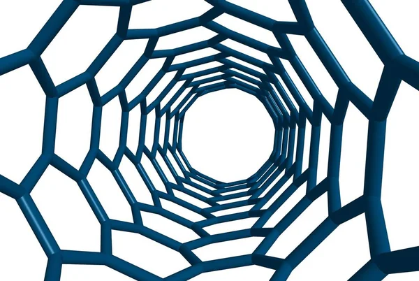 Nanotüp moleküler yapısı — Stok fotoğraf