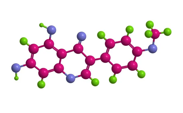 Molecular structure of Biochanin A — Stock Photo, Image