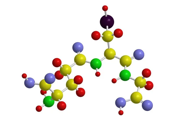 グルタチオンの分子構造 — ストック写真
