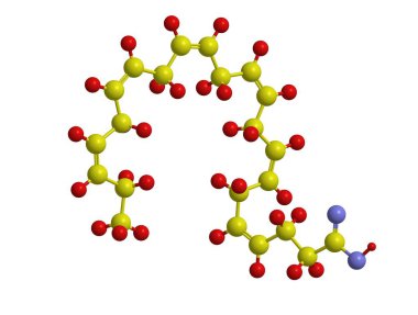 Molecular structure of Docosahexaenoic acid clipart