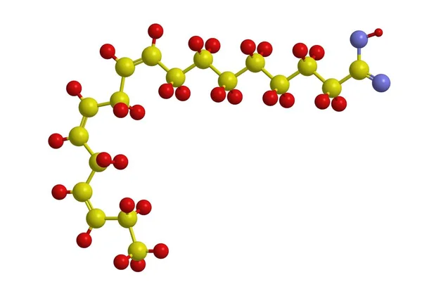 Estructura molecular del ácido alfa linolénico —  Fotos de Stock