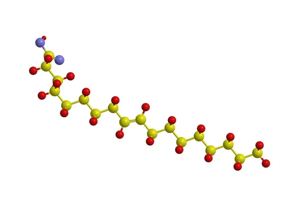 トランスオレイン酸の分子構造 — ストック写真
