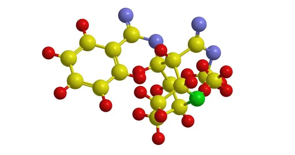 Estructura molecular de la cocaína — Foto de Stock