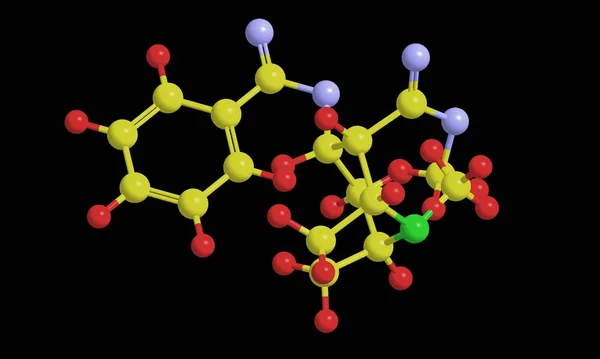 Estructura molecular de la cocaína —  Fotos de Stock