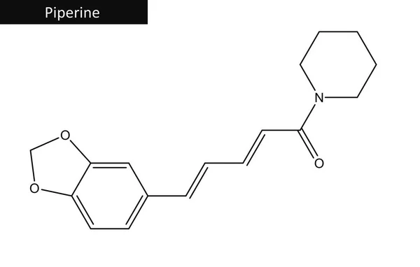 Μοριακή δομή της πιπερίνη — Φωτογραφία Αρχείου