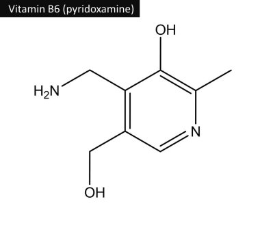 Pyridoxamine (vitamin B6 moleküler yapısı)