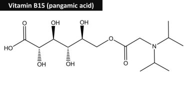 Pangamic asit (vitamin B15 moleküler yapısı)