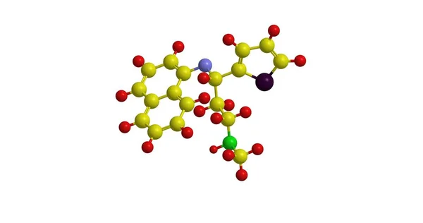 Молекулярная структура дулоксетина — стоковое фото