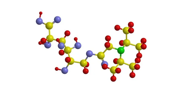 分子结构的泮加酸 （维生素 B15) — 图库照片