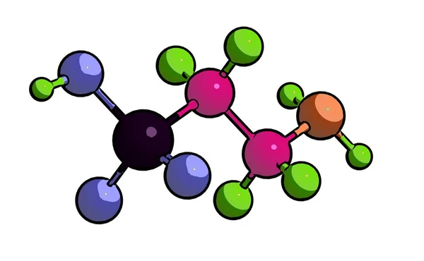 Estructura molecular de la taurina —  Fotos de Stock