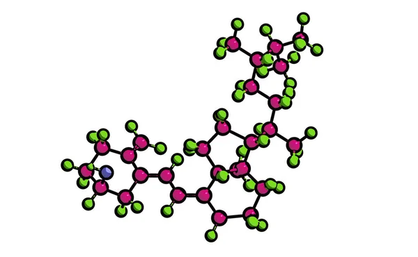 Molekularna struktura 22-Dihydroergocalciferol (witaminy D4) — Zdjęcie stockowe