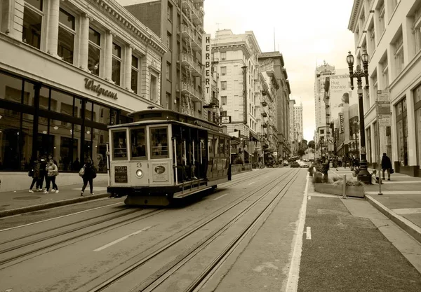 Seilbahn San Francisco Kalifornien Usa — Stockfoto