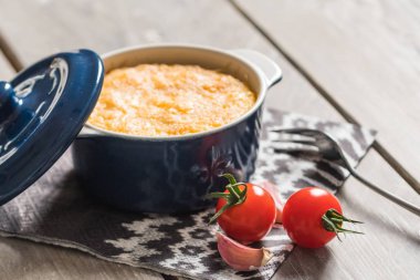 Polenta meal cocotte