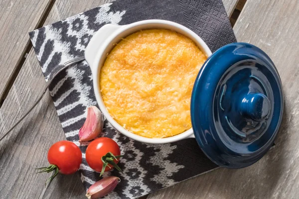 Polenta meal cocotte
