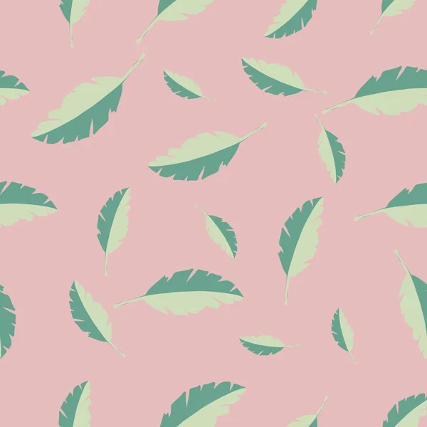 Vector seamless pattern background with palm leaves. — 스톡 벡터