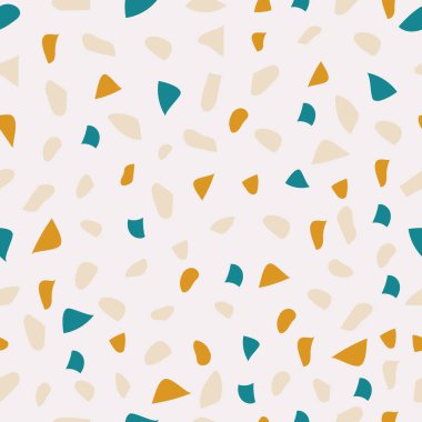 Düzensiz şekilleri olan kusursuz bir desen. Terrazzo.