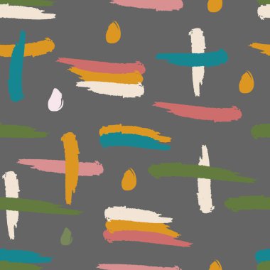 Fırça darbeleriyle vektörsüz kalıp arkaplan.